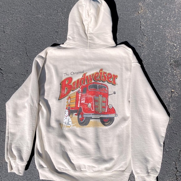 Budweiser | Shirts | Budweiser Firetruck Hoodie | Poshmark
